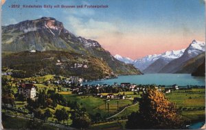 Switzerland Kinderheim Bally Mit Brunnen und Frohnalpstook Postcard C123