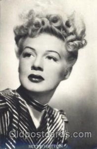 Betty Hutton Actor, Actress, Movie Star Unused light paper glued on back corn...