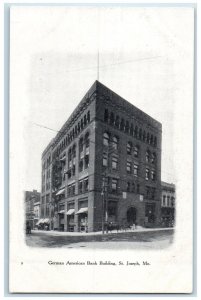 c1940 German American Bank Building Advertising St. Joseph Missouri MO Postcard