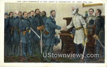 Lee Surrender To Grant - Appomattox, Virginia