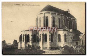 Old Postcard Nevers Church of Our Lady of Lourdes