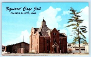 COUNCIL BLUFFS, Iowa IA ~ SQUIRREL CAGE JAIL  Pottawattamie County Postcard