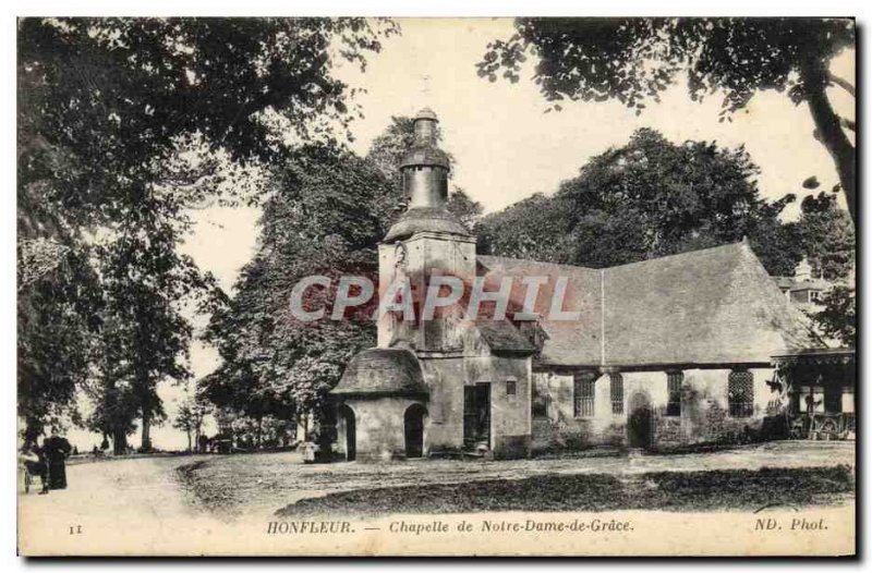 Postcard Honfleur Old Chapel of Our Lady of Grace