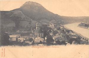 KONIGSTEIN GERMANY SACHS. SCHWEIZ TOTAL VIEW POSTCARD c1900s