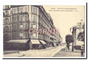 Levallois Perret Old Postcard Poccard Street to City Hall (Sage Cafe Biere wo...