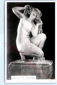 c1940s Rhodes Greece Venus Marble RPPC 100BC Ancient Statue Monument Photo A150