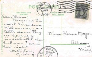 Union Pacific Railroad Bridge Omaha Nebraska 1908 postcard