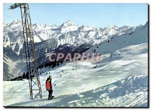 Modern Postcard Gaschurn im Montafon Austria Versettia Ski Lift gegen Vall?la