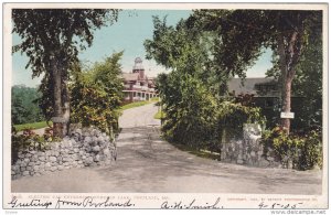 PORTLAND, Maine, PU-1905; Electric Car Entrance, Riverton Park
