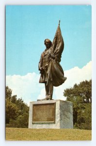 Jefferson Davis Statue Vicksburg Mississippi MS UNP Unused Chrome Postcard N5