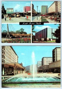 2 - 4x6 Postcards KARL-MARX-STADT, GERMANY ~ Multi View, Rosenhof c1970s?