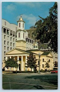 Washington DC Postcard View Of St. John's Church Lafayette Square Exterior 1965