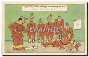 Postcard Modern Army Humor There is no point must run from a point of