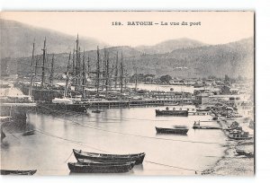 Batumi Georgia Postcard 1901-1907 View of Port Ships