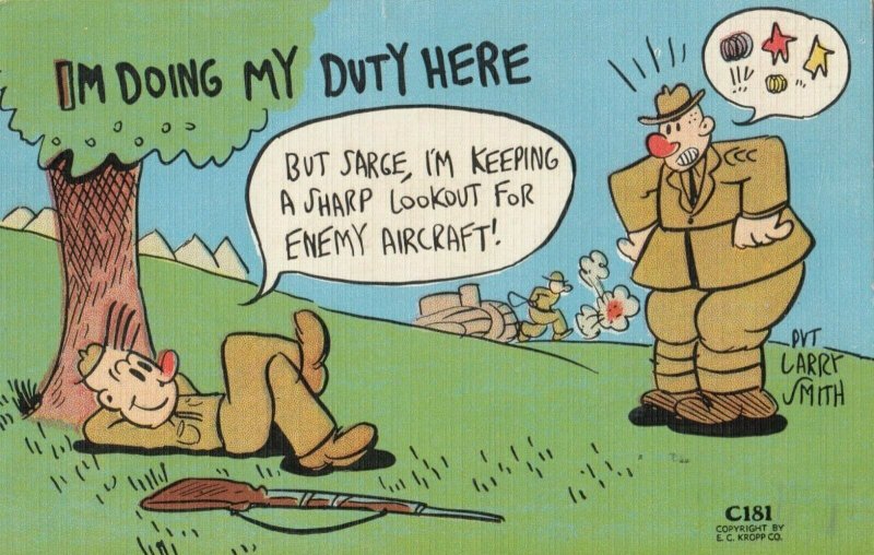 Militray ; Army , 1930-40s I'm doing my duty here