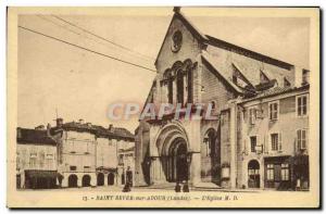 Postcard Old Saint Sever on Adour The Church M D