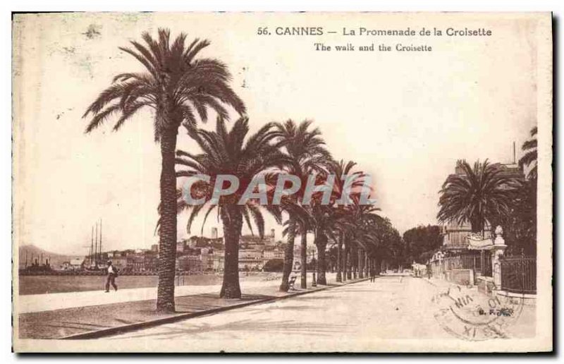 Postcard Old Cannes Promenade de la Croisette