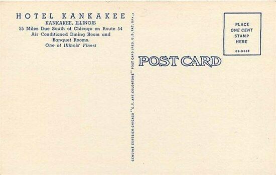 IL, Kankakee, Illinois, Hotel Kankakee, Multi View, Curteich No. 6B-H559