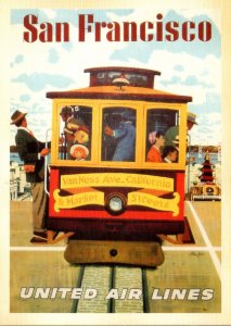 Advertising United Airlines To San Francisco With Cable Car