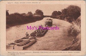 Africa Postcard - River Transport, Nelle Missioni Della Consolata RS37603