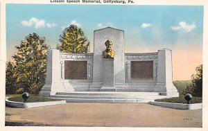 Lincoln Speech Monument Gettysburg, Pennsylvania PA  