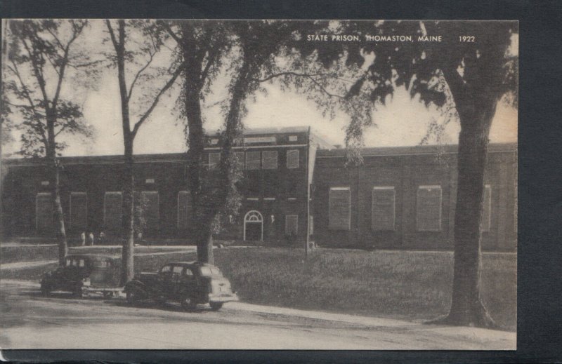 America Postcard - State Prison, Thomaston, Maine     T9943