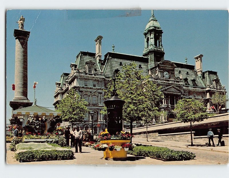 Postcard Montreal City Hall, Montreal, Canada