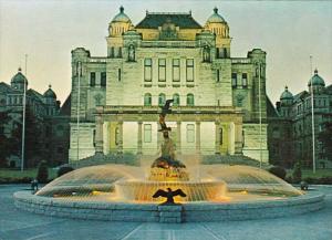 Canada British Columbia Victoria Parliament Buildings & Centennial Fountain