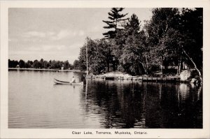 Clear Lake Torrance Muskoka Ontario ON JE Evans Postcard H57 *as is