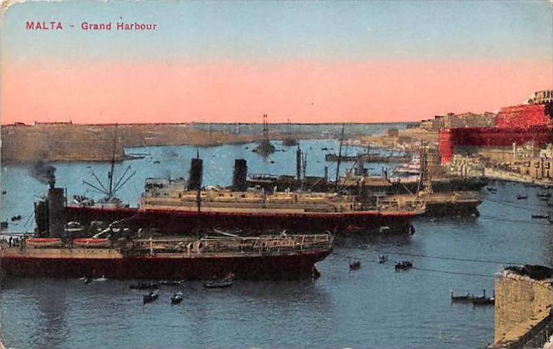 Malta Grand Harbour Cargo and Passenger Ships