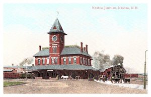 New Hampshire Nashua Junction   Railroad Station  with Train