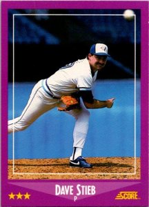 1988 Score Baseball Card Dave Stieb Toronto Blue Jays sk3151