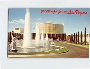 Postcard Caesars Palace, greetings from Las Vegas, Nevada