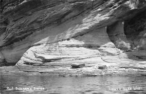 Paul Bunyan's Shoes Real Photo Lower Dells WI 