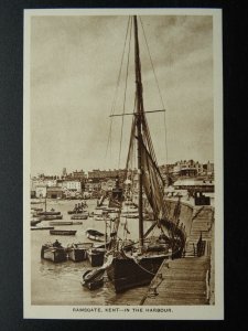 Kent RAMSGATE In the Harbour - Old Postcard