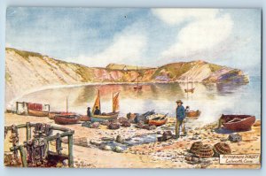 West Lulworth Dorset England Postcard Lulworth Cove c1910 Oilette Tuck Art