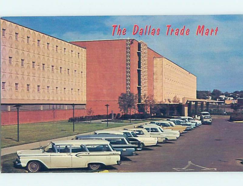 Unused 1960's OLD CARS AT DALLAS TRADE MART Dallas Texas TX hn3627-29