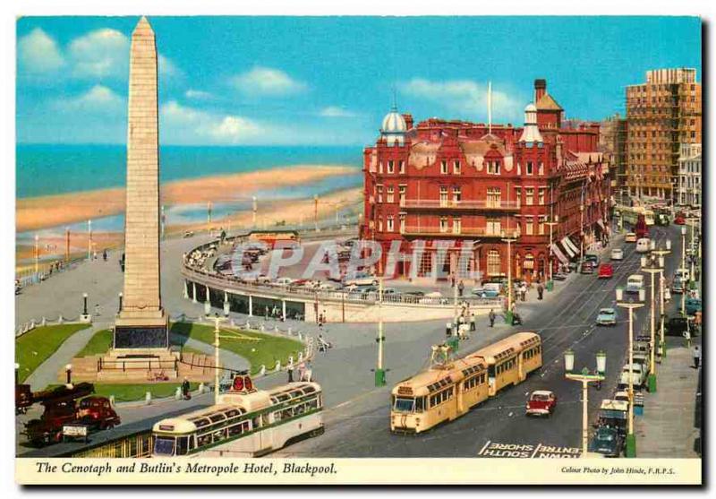 CPM The Cenotaph and Butlin's Metropole Hotel Blackpool