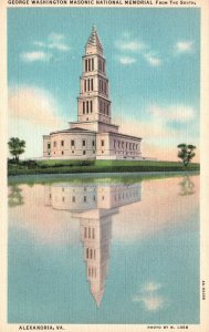 Vintage Postcard George Washington Masonic National Memorial Alexandria Virginia