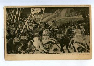 206888 BATTLE Rout of San Romano by UCCELLO Vintage postcard