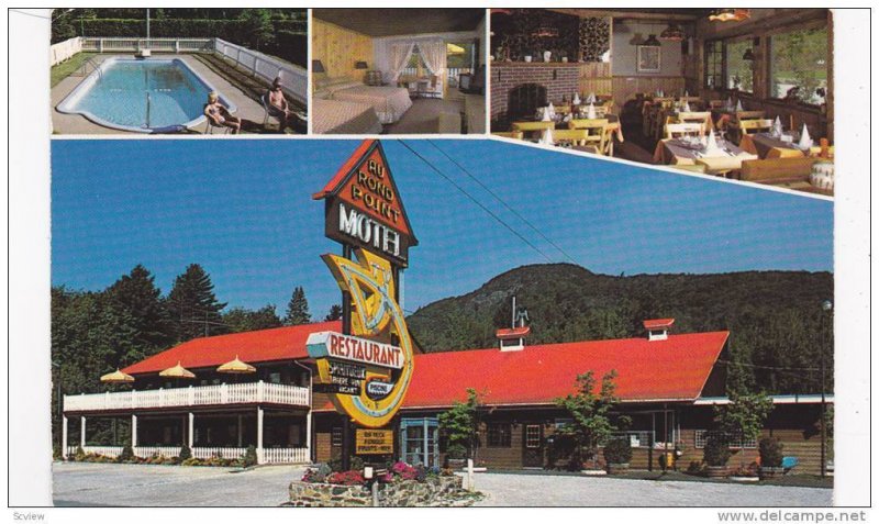 Multi-Views, Au Rond Point Motel-Restaurant, Swimming Pool, Magog, Quebec, Ca...