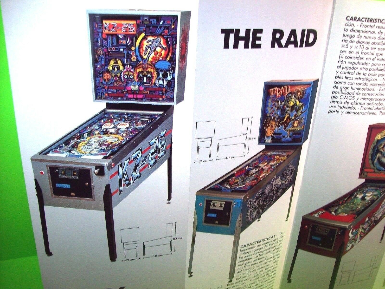 Playmatic Rare Original 1984 Pinball Machine Flyer KZ26 NAUTILUS The