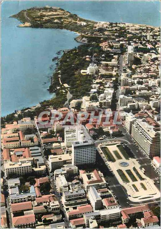 CPM Senegal Dakar Vue aerienne Au premier plan la place de l'independance