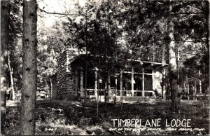 Real Photo Postcard Timberlane Lodge in Park Rapids, Minnesota~135924