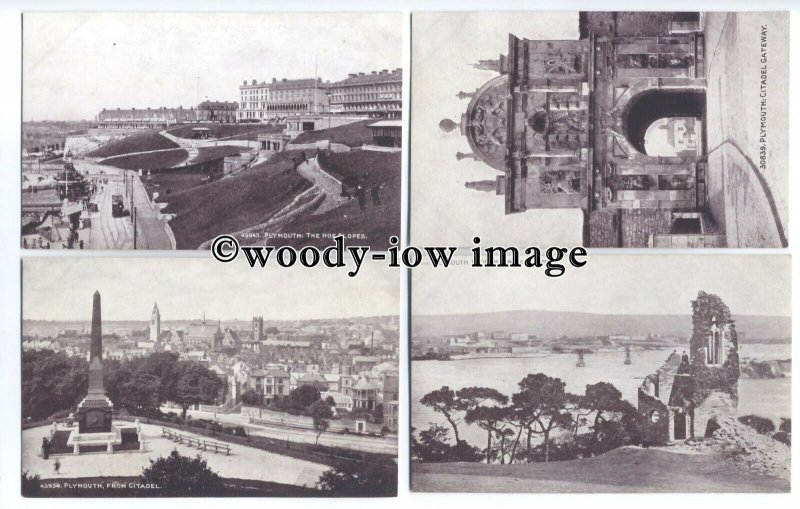 tb0204 - Devon - Various Views of Tourist Attractions, Plymouth - 6 postcards