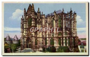 Old Postcard Beauvais Cathedral Vue Generale