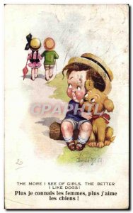 Postcard Old Humor Chein Child