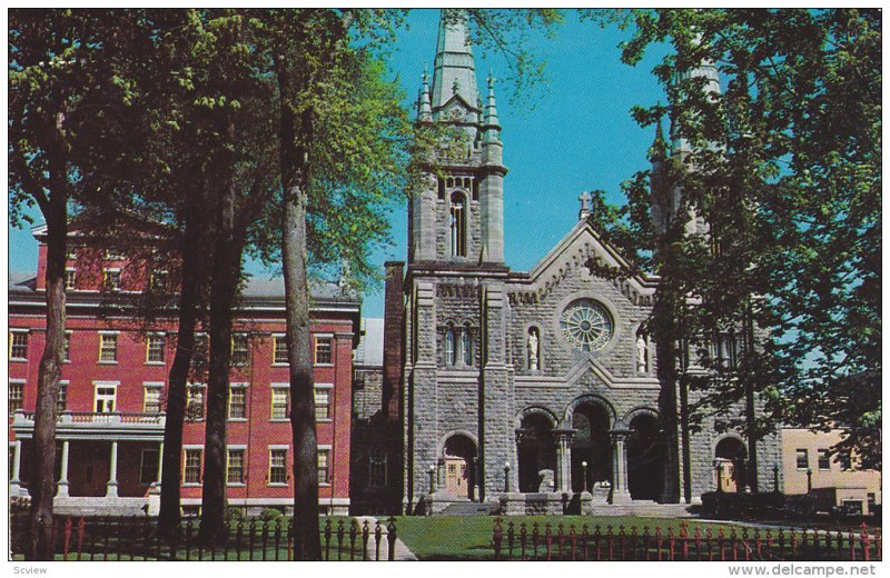La Cathedrale et I'Eveche, St Hyacinthe, Quebec, Canada, 40-60´s