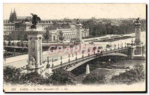 Postcard Old Paris Pont Alexandre III