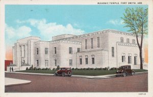 Masonic Temple, Fort Smith, Arkansas, Early Postcard, Unused